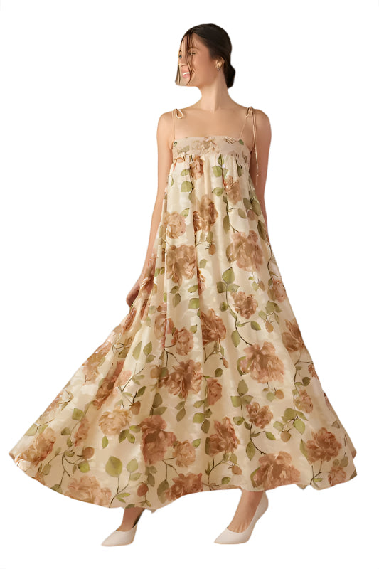 Ethereal Floral Maxi Dress - The Molina