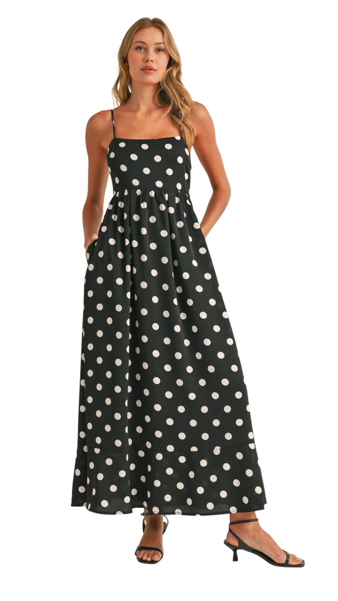 The Vera Polka Dot Maxi Dress – Bold & Flirty for Warm Weather Vibes