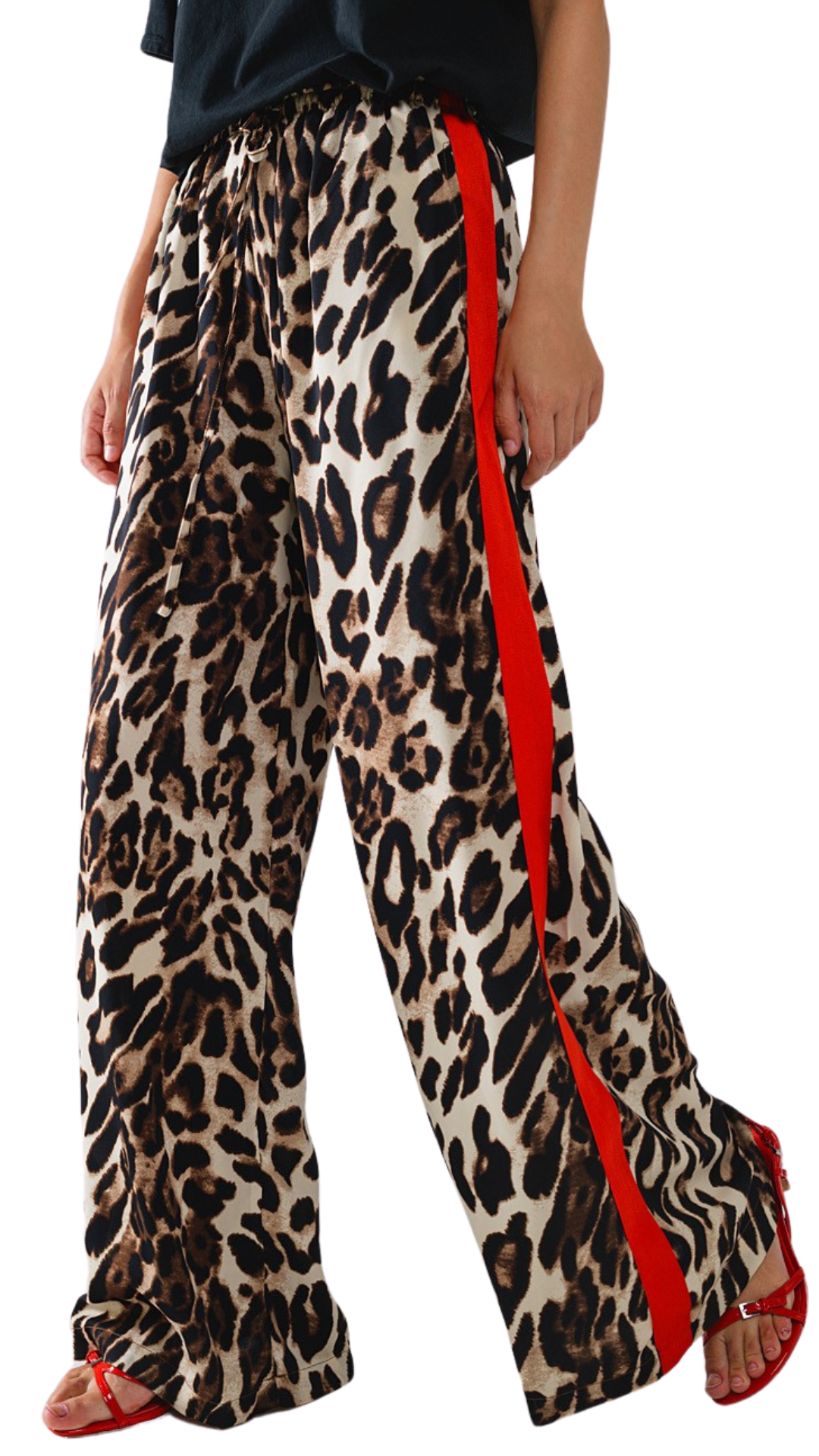 Leopard Wide Leg Pant