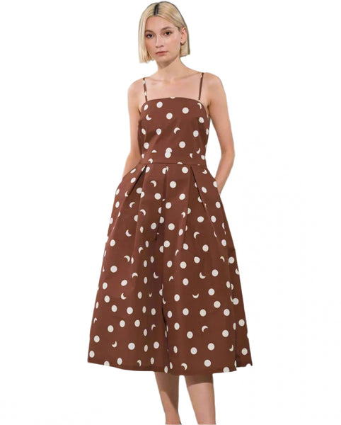 brown and white dress Plaid Midi M Step into fun and flirty vibes with the Time of My Life Mini Dress Cream/Brown Stripe Midi Dress
