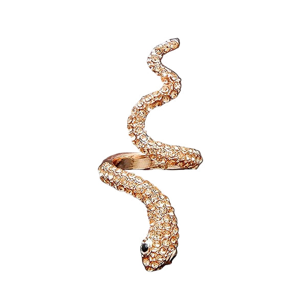 Serpent Wrap Around Pave Ring